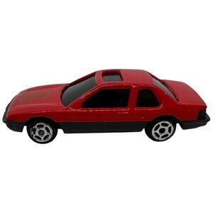 Red Pontiac-Inspired Diecast Toy Car with Gray Trim 1:64 Scale